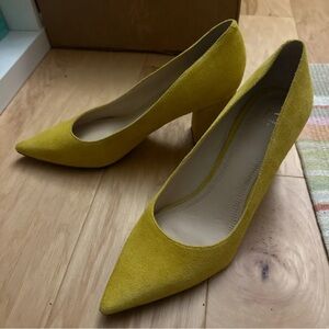 Marc Fisher Mustard Suede Pumps